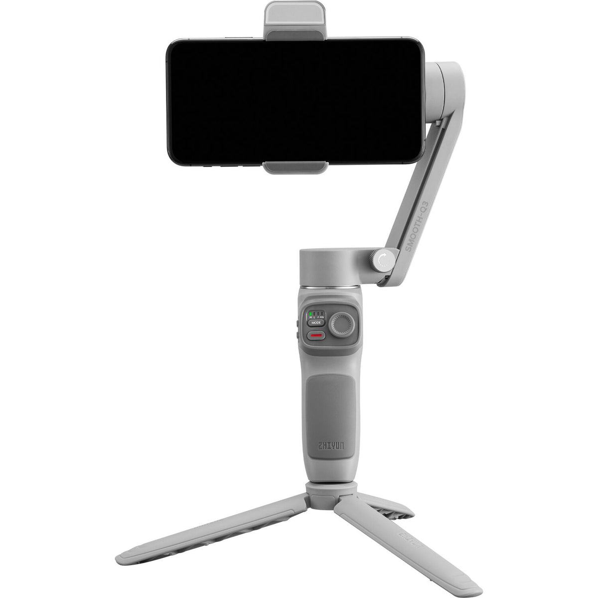 Zhiyun Smooth Q3 combo stabilizer and gimbal for smartphones, showing the handheld device with camera mount and controls.