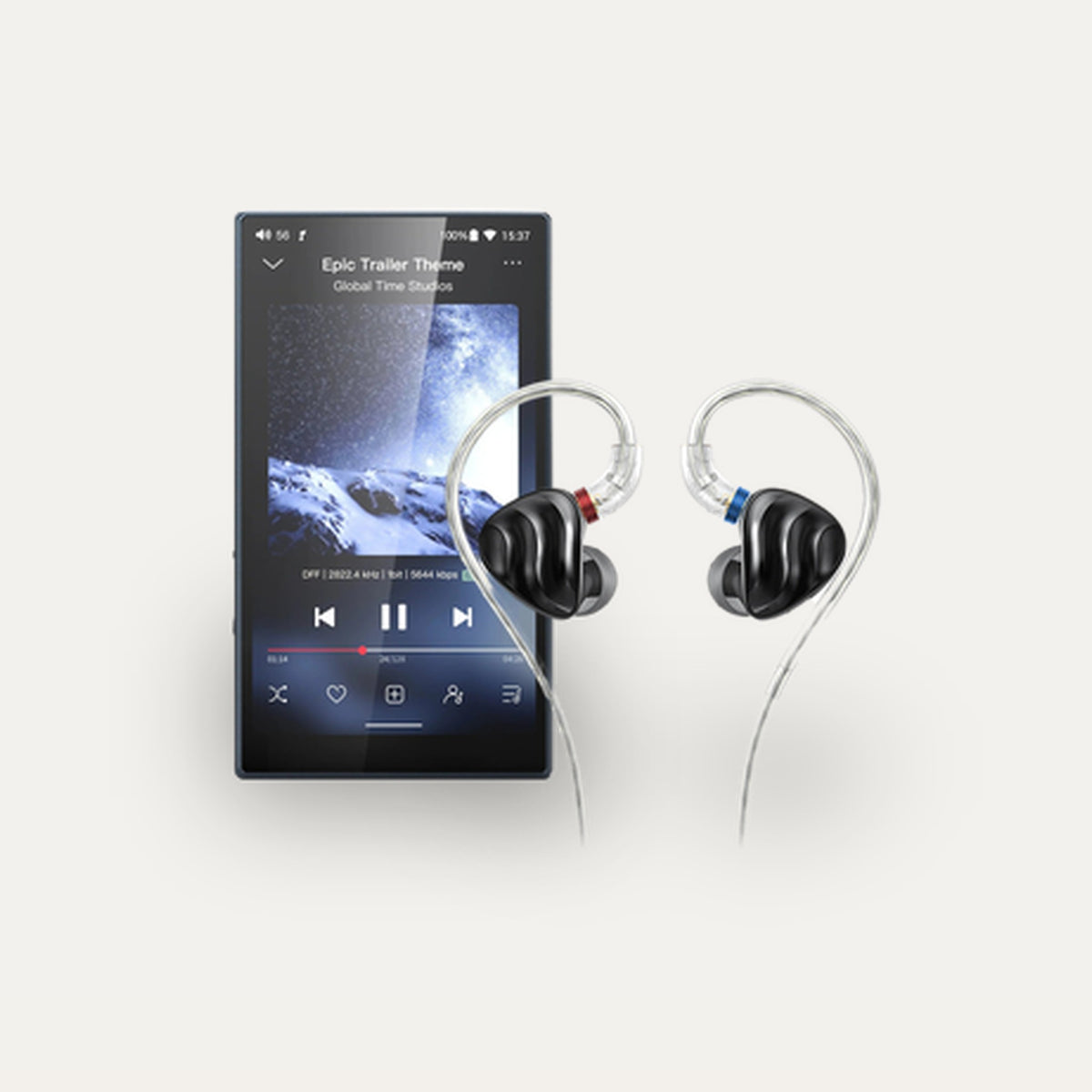 FiiO M21 + FiiO FH3 Portable Hi-Res Set – Player Colour Blue