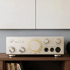 FiiO JT9 headphones with desktop amplifier