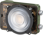 Zhiyun Molus X100 RGB light showcasing adjustable colorful lighting and compact design for professional video and photography.