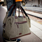 Think Tank Retrospective Weekender video equipment bag with multiple compartments and padded straps for travel and storage.