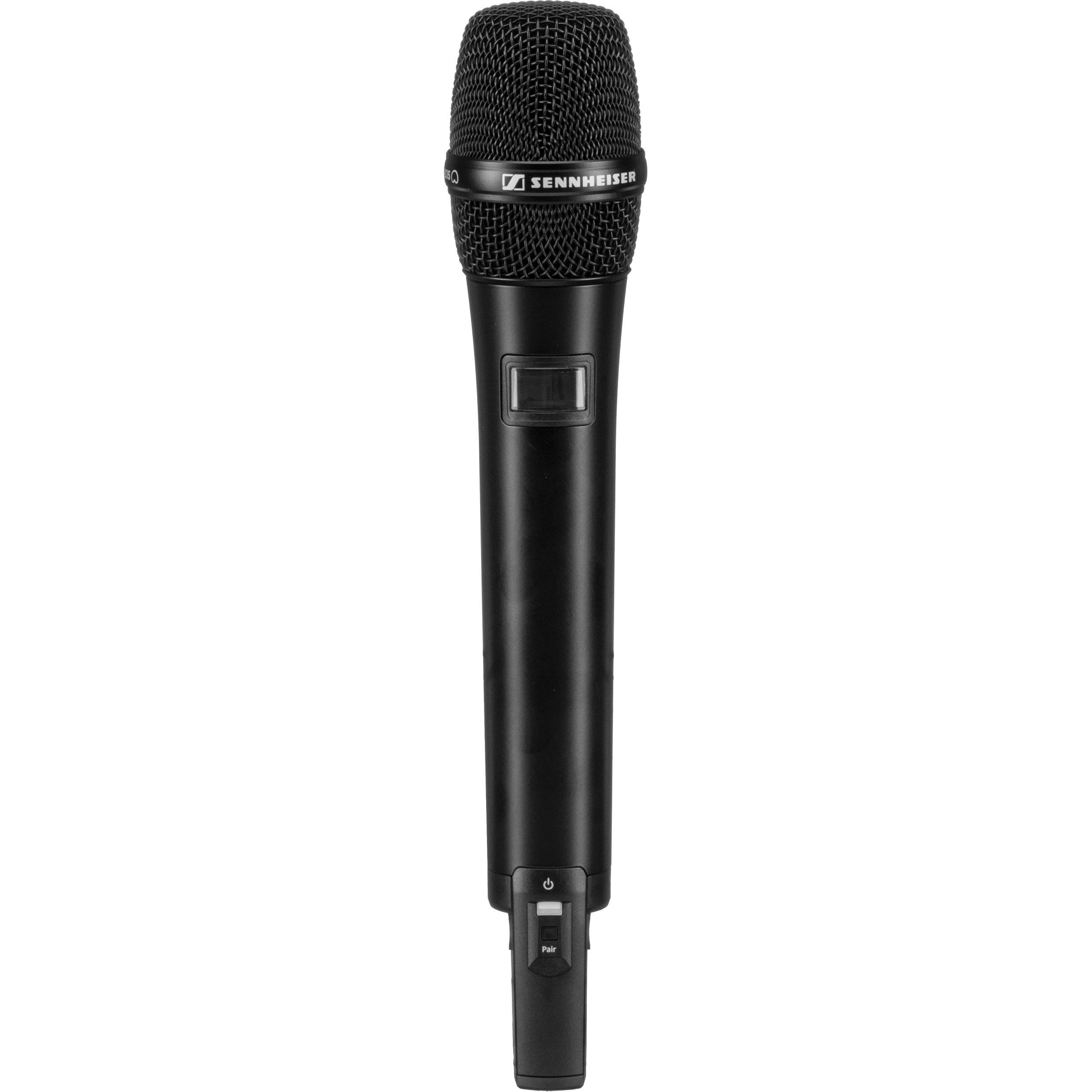 Sennheiser AVX-835 professional wireless microphone system with handheld microphone and receiver for clear audio.