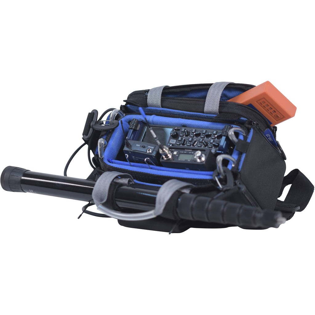 Orca Bags OR-27 microphone bag with padded carrying case and adjustable strap for secure transport of audio equipment.