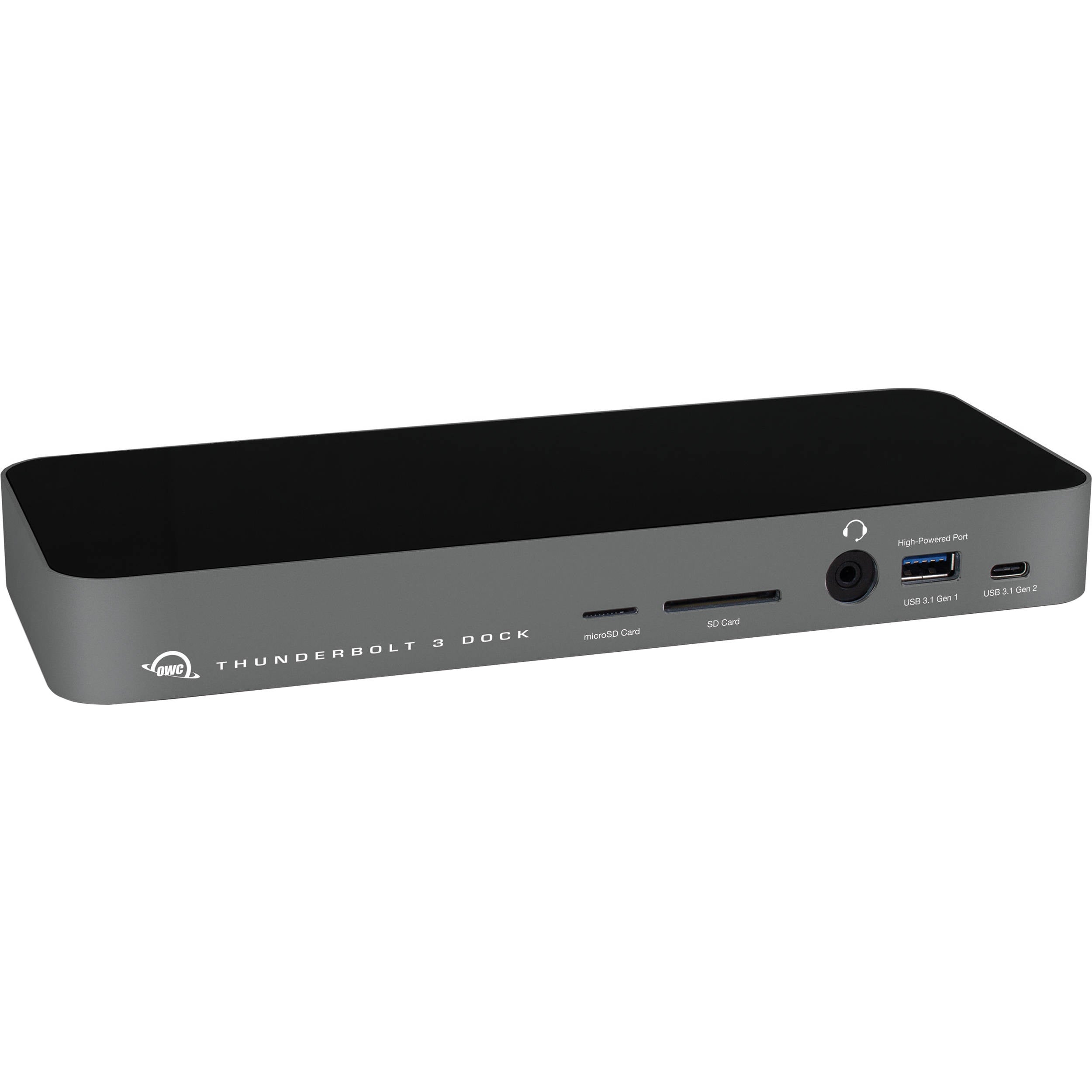 OWC Thunderbolt Dock 14-Port docking station with multiple USB ports and sleek design for connecting devices.