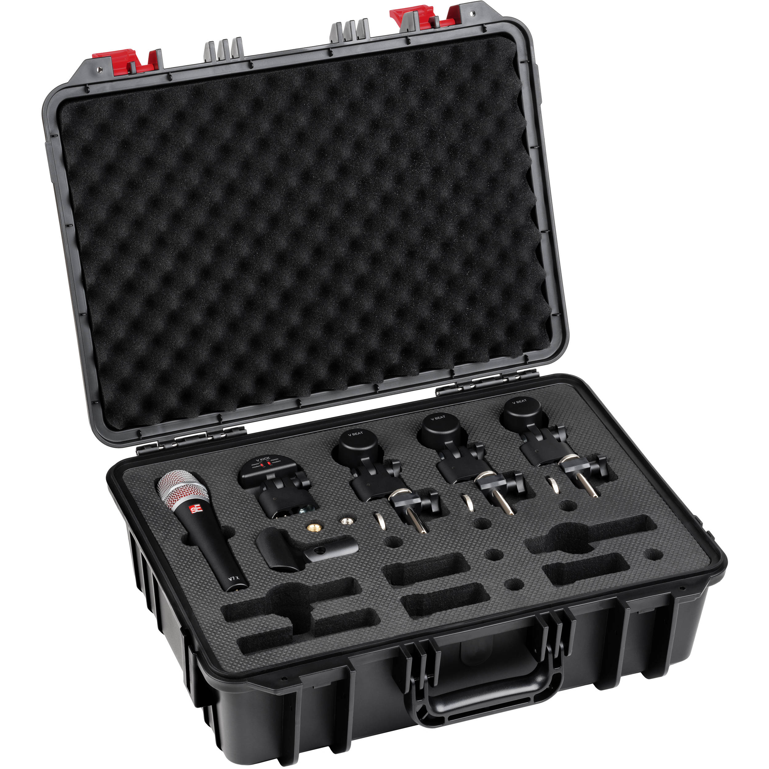 sE Electronics V Pack Venue dynamic microphones set, featuring multiple professional handheld microphones for live sound applications