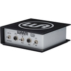 Warm Audio WA-DI-A DI box showing input and output jacks, compact design for professional audio signal isolation and connection.