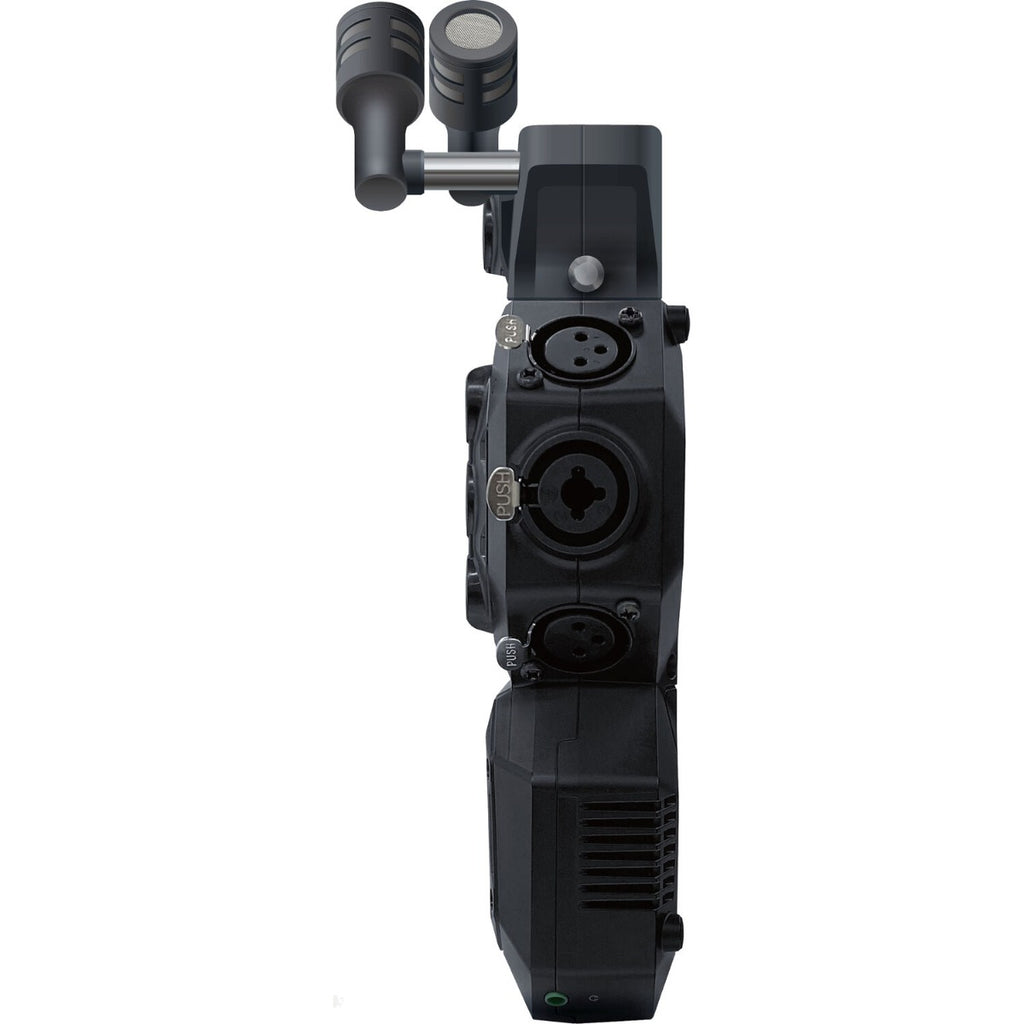 Zoom XAH-8 recorder accessory for Zoom H8, compact device with knobs and ports, designed to enhance audio recording functionality.