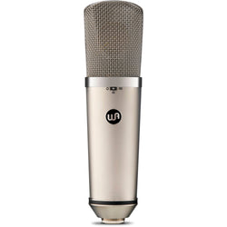 Warm Audio WA-67 condenser microphone with vintage-style body and large diaphragm for studio recording.
