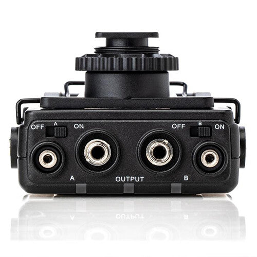 Saramonic UwMic9s Kit 2 professional wireless microphone system with two transmitters and receiver, compact and portable setup.