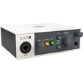 Universal Audio Volt 1 audio interface with input and output ports, compact design, and control knobs for music recording.