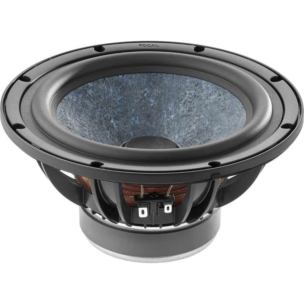 Focal Alpha Twin Evo mid-field and main studio monitors on a desk with audio equipment in a professional studio setting.