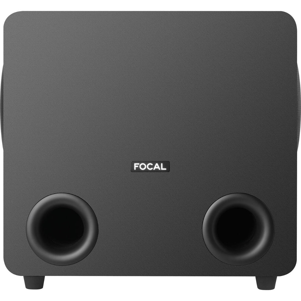 Focal Sub One subwoofer for Evo Series with sleek black design and compact enclosure for enhanced bass performance