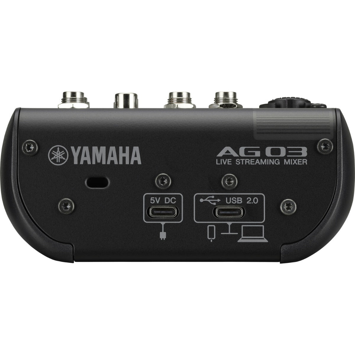Yamaha AG03 MK2 digital mixer with intuitive controls and multiple input options for versatile audio mixing.