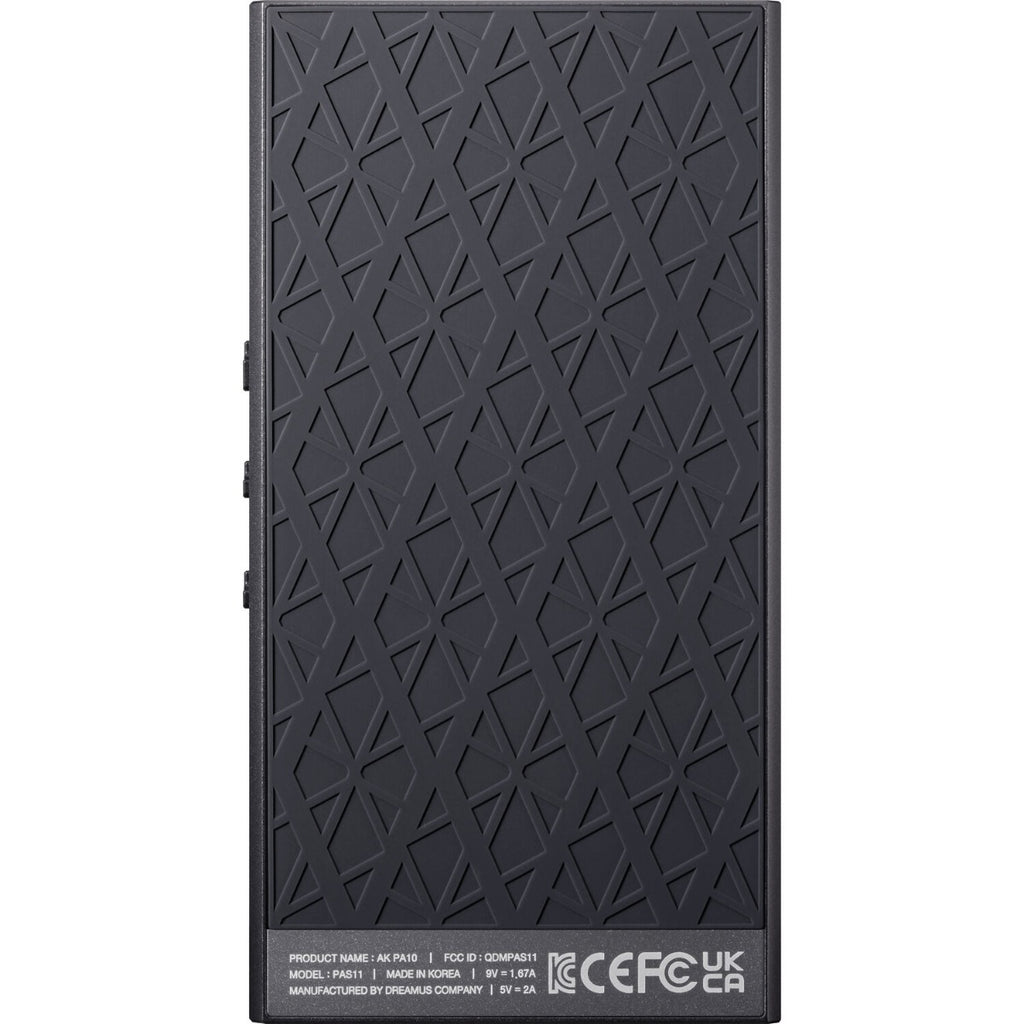 Astell&Kern AK PA10 portable headphone amplifier and DAC device with sleek black design and control buttons
