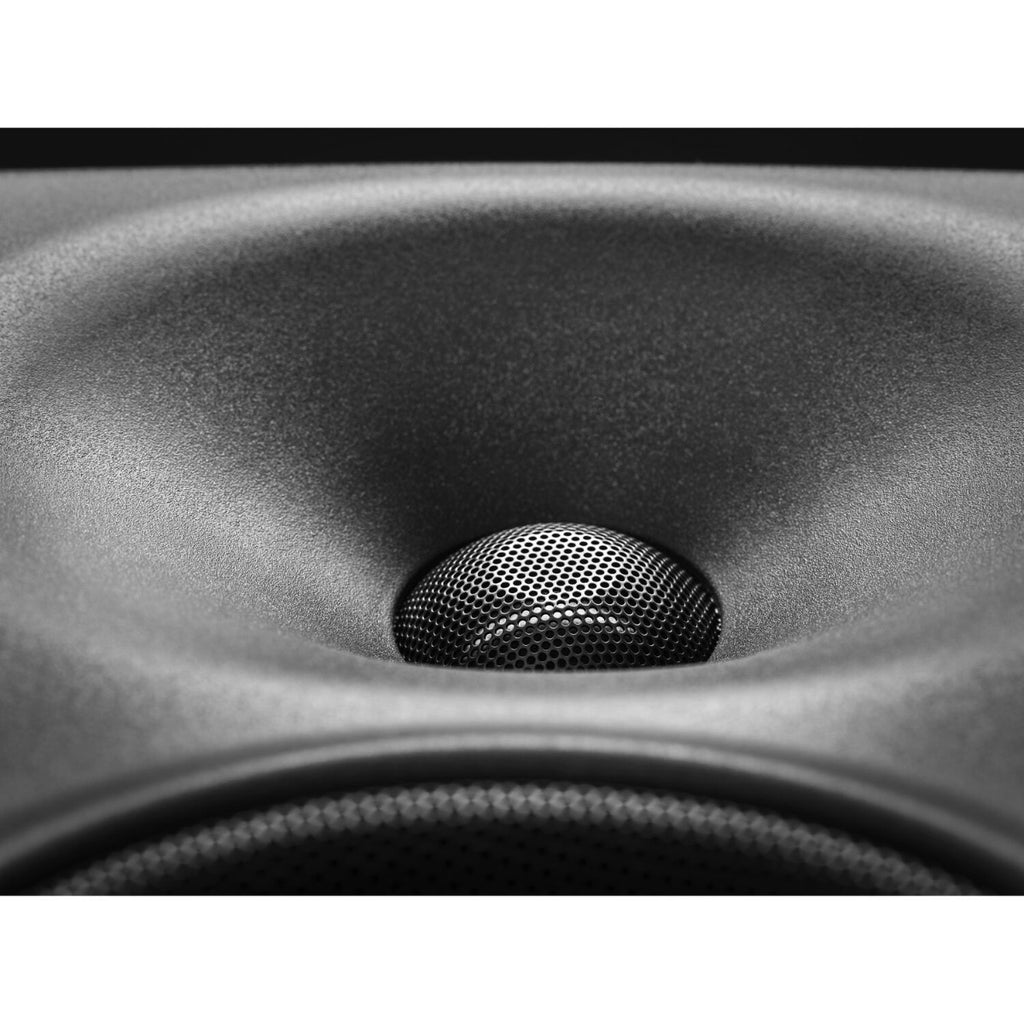 Neumann KH 120 II active nearfield monitor speakers with black finish and detailed speaker cones for accurate sound reproduction.