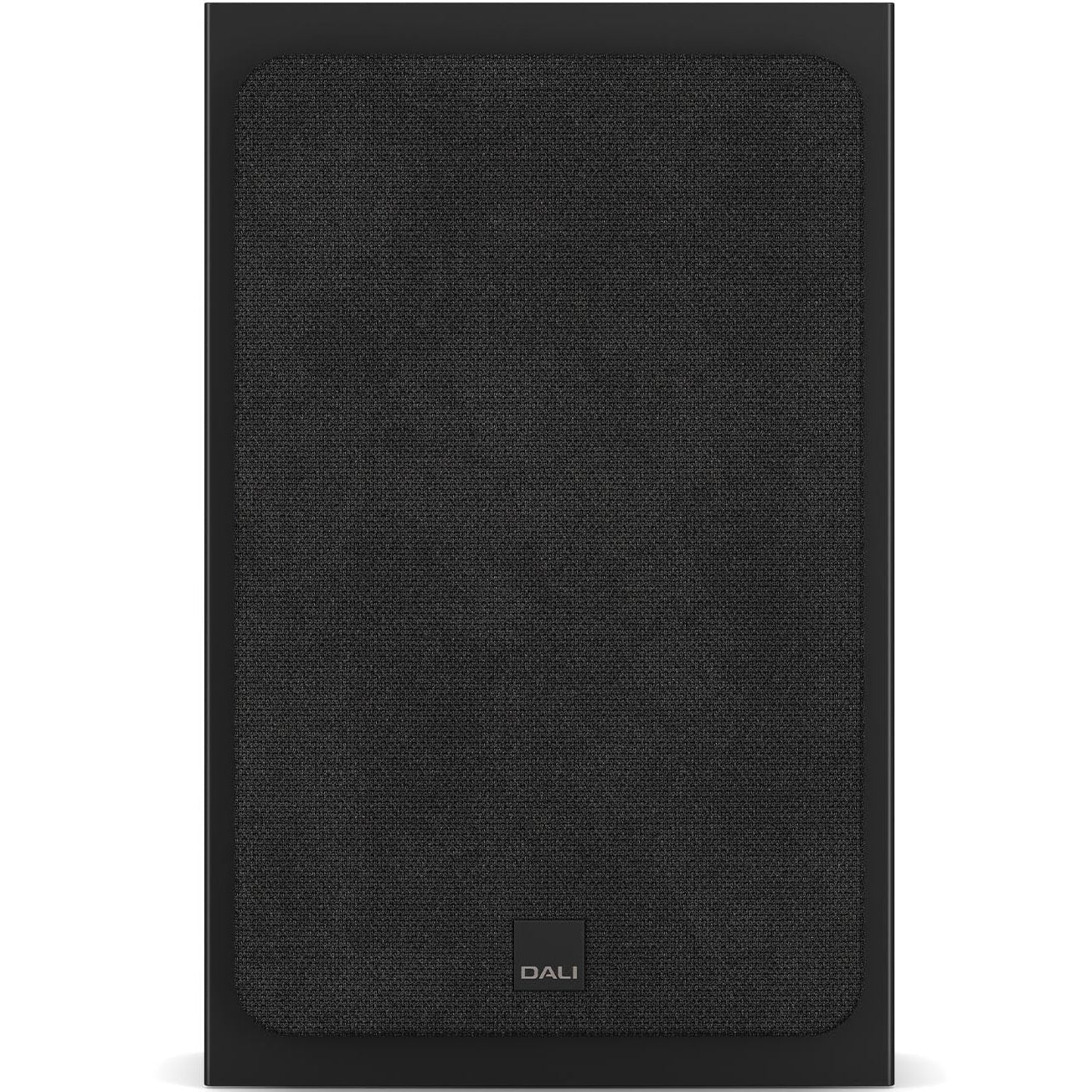 DALI Sonik On-Wall in-wall and outdoor speakers with sleek black design and grille, mounted on a wall.
