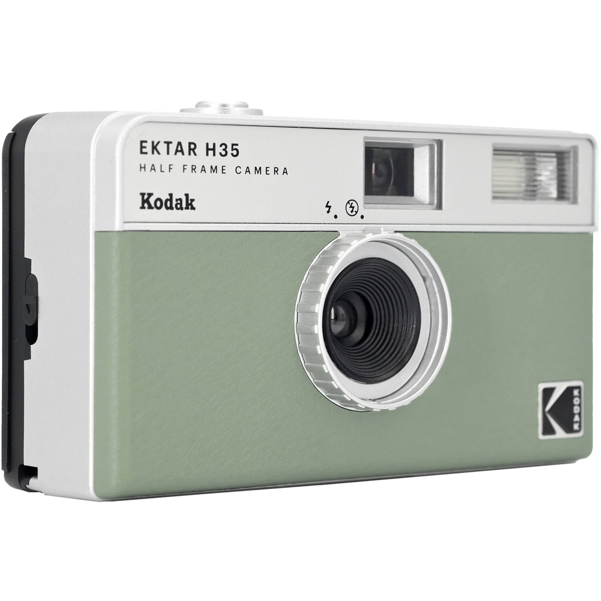 Kodak EKTAR H35 Half Frame Compact Camera for instant photography, featuring a sleek design and vintage style.