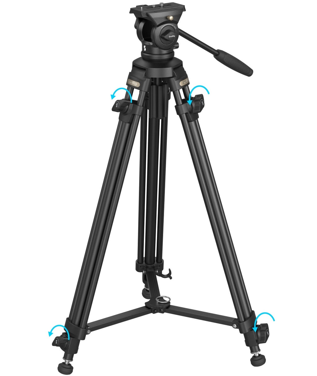 SmallRig AD-50Lite lightweight video tripod kit with adjustable legs and ball head for stable filming support.