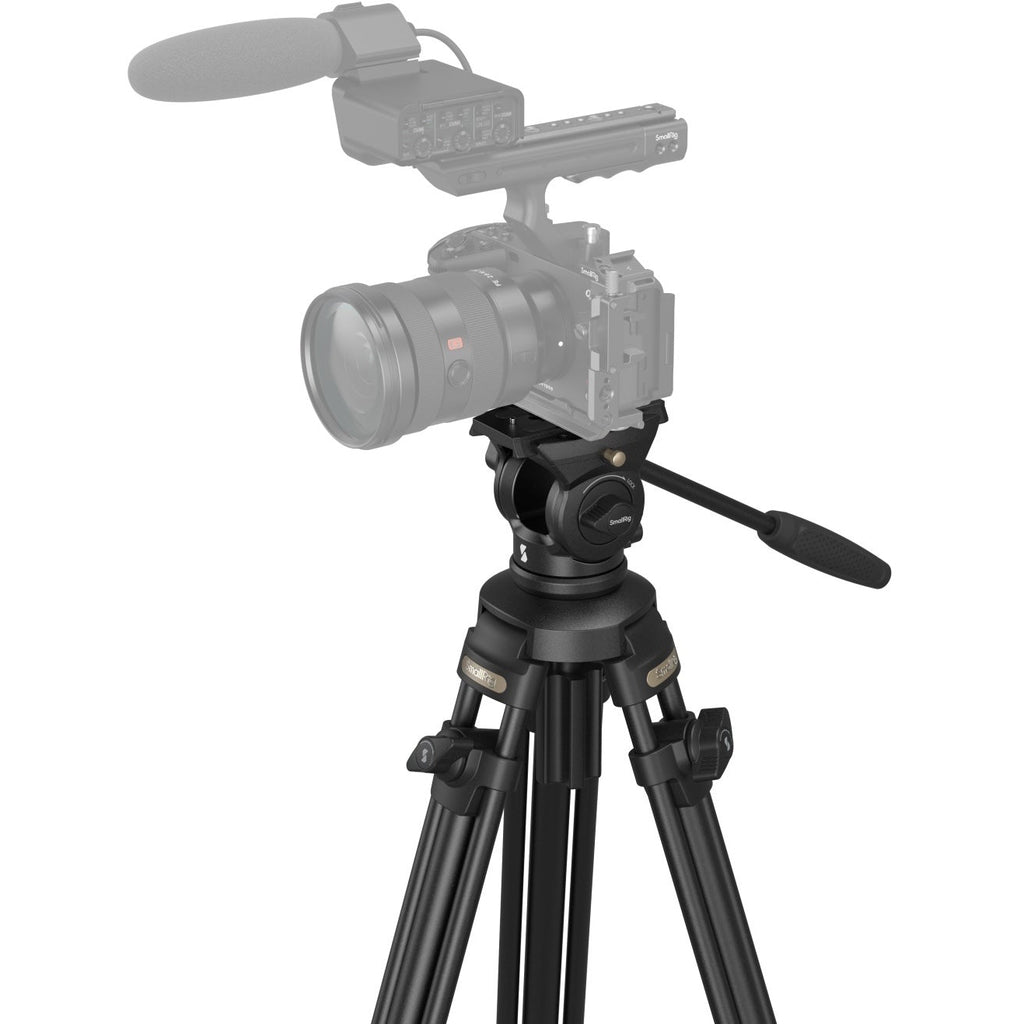 SmallRig AD-50Lite lightweight video tripod kit with adjustable legs and compact design for stable filming.