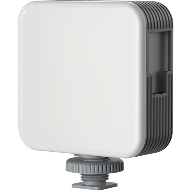 SmallRig Vibe P108 RGB video light showing adjustable color settings and compact design for versatile lighting in videos.