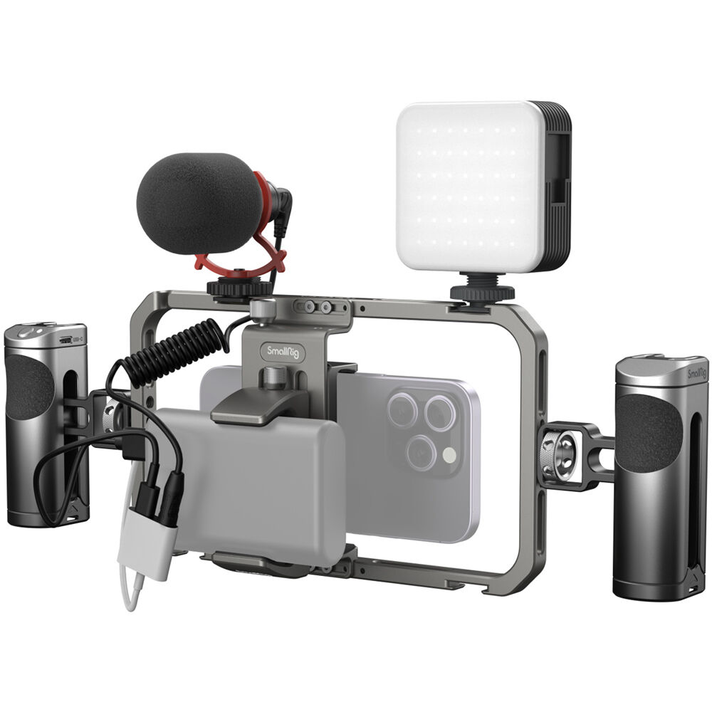 SmallRig All-in-One Video Kit Ultra with tripod, support rig, and accessories for professional video filming.