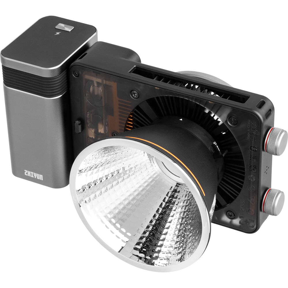 Zhiyun Molus X100 Bi-Color LED Lights combo with adjustable panels and control knobs for professional lighting setup.