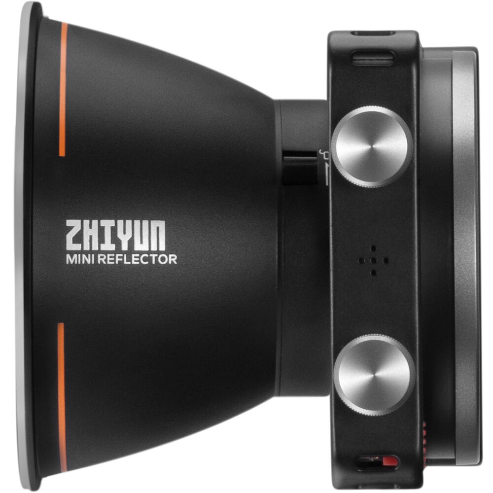 Zhiyun Molus X100 Bi-Color LED lights in a combo kit, showing adjustable panels and control features for professional lighting.