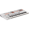 UDO Audio Super Gemini synthesizer with vintage-style controls and modern design, featuring multiple knobs and input/output ports.
