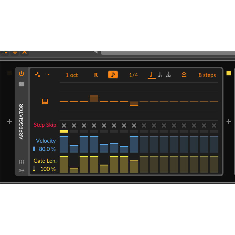 Bitwig Studio Essentials 5 music production software interface with digital audio tracks and mixing controls.