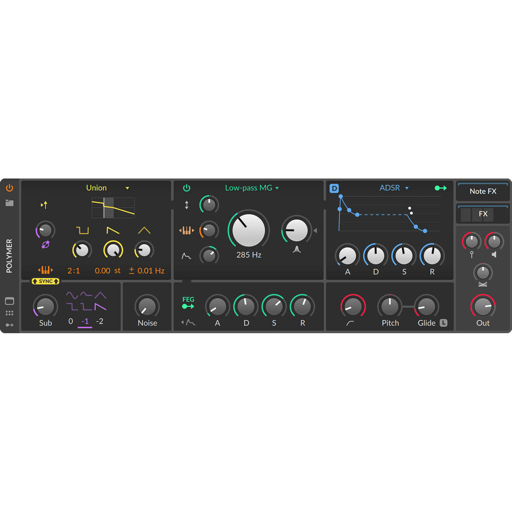 Bitwig Studio Essentials 5 music production software interface on screen, showcasing digital audio workstation features