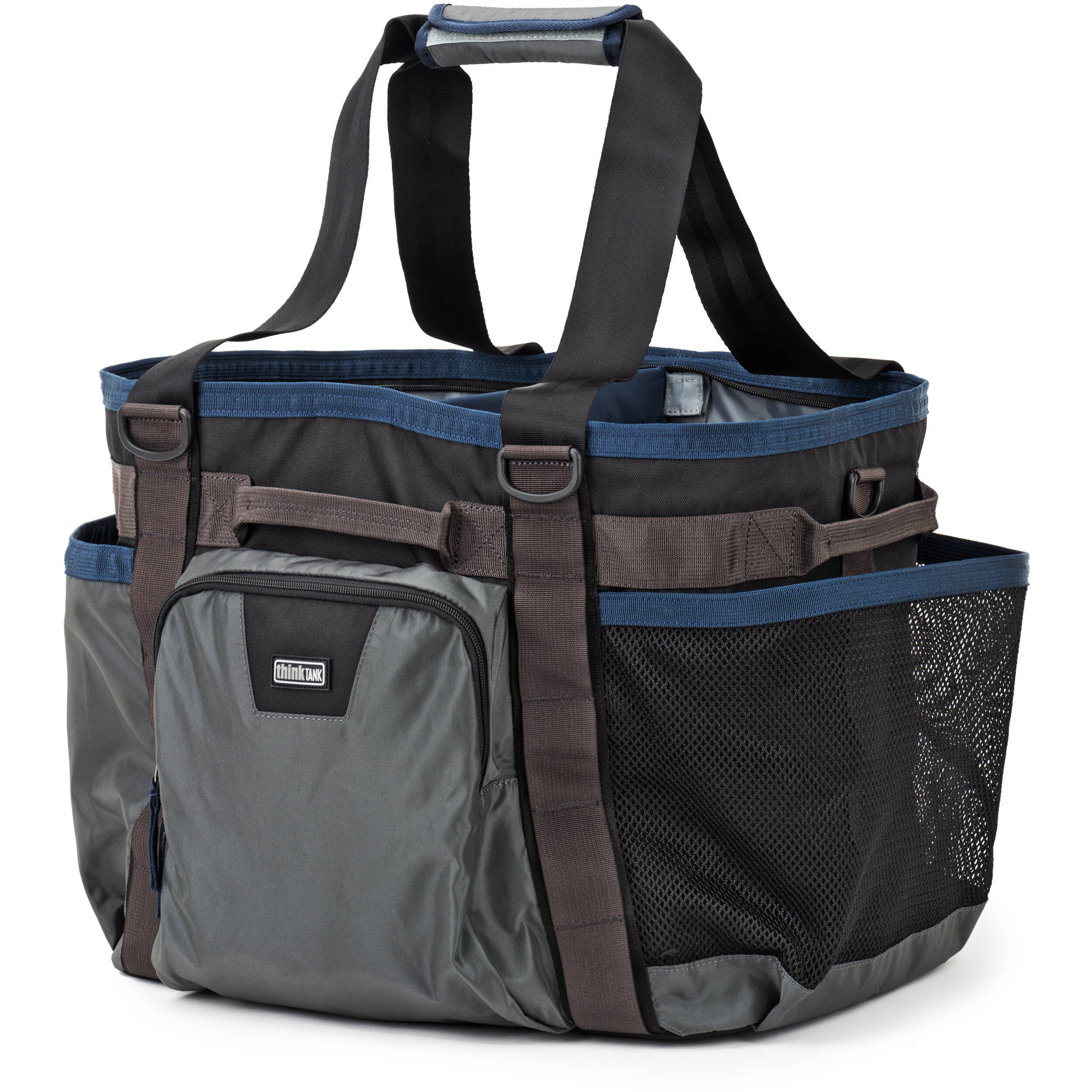 Think Tank Freeway Longhaul video equipment bag with padded compartments and adjustable straps for professional gear transport