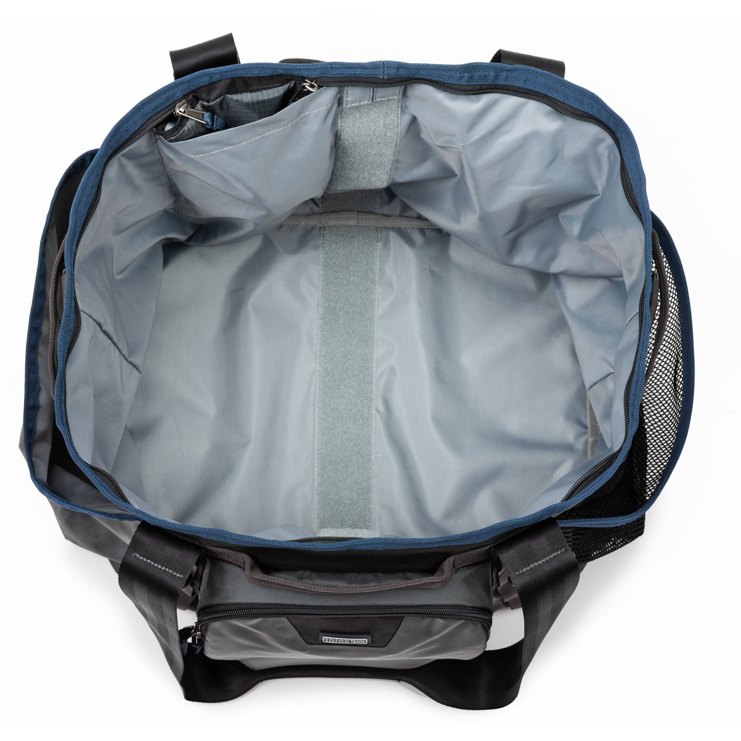 Think Tank Freeway Longhaul video equipment bag with multiple compartments and padded straps for secure transport.
