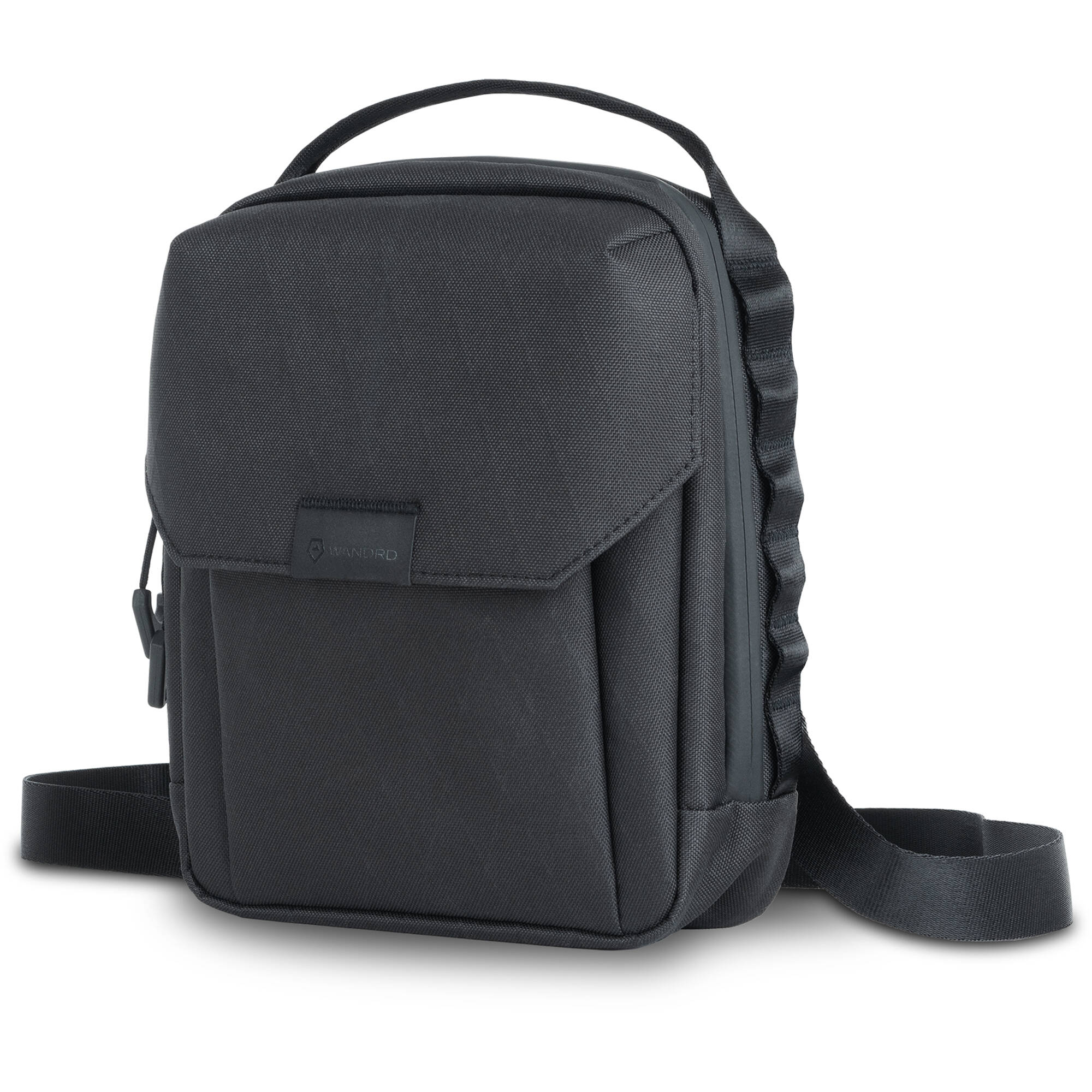 Wandrd X1 Cross Body video equipment bag with adjustable strap and padded compartments for camera gear and accessories.