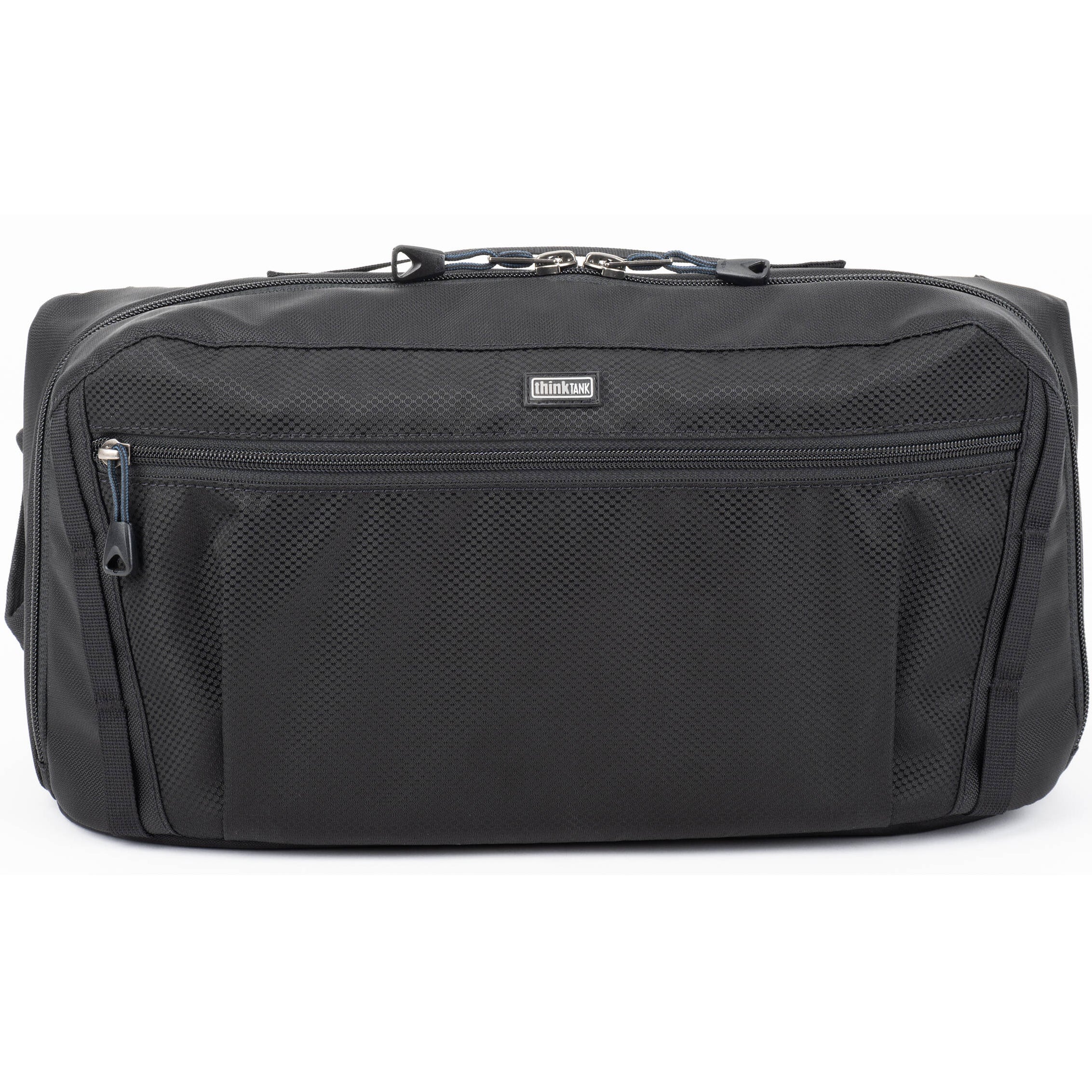 Think Tank PressPass Sling Bag for video equipment, featuring multiple compartments and adjustable strap for easy carrying.
