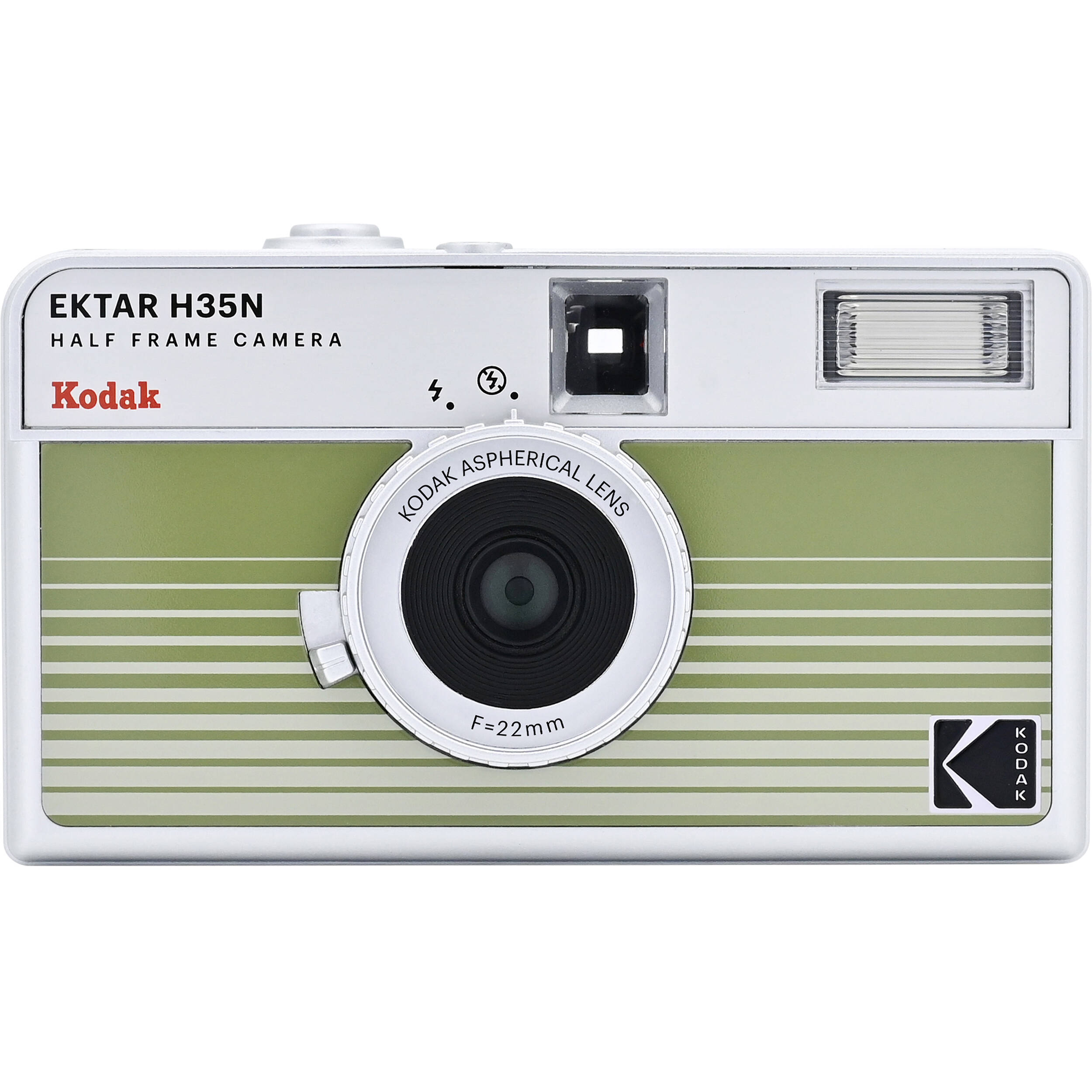 Kodak EKTAR H35N compact instant camera with vintage design and black body, ready for instant photography.