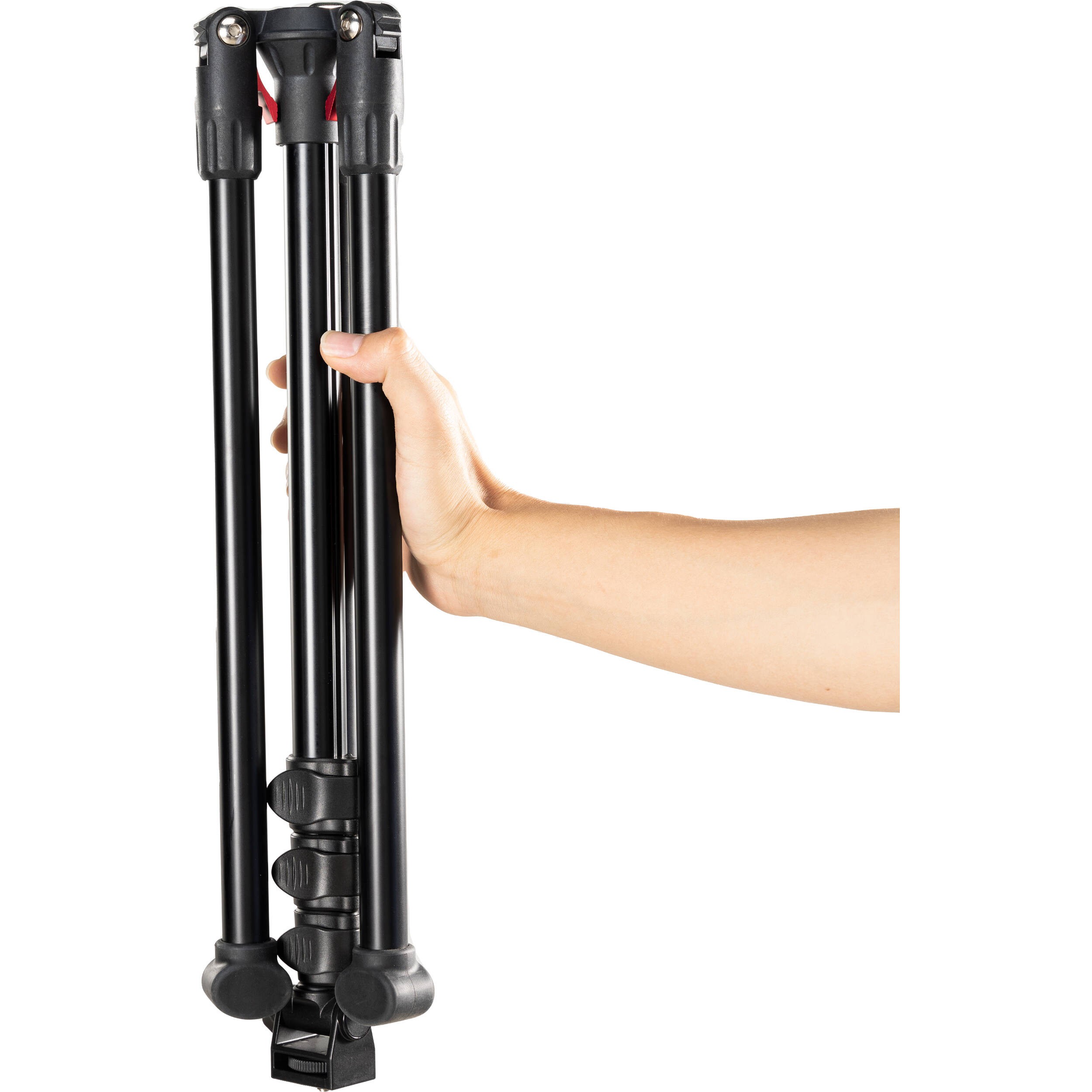 SmallRig PT-30 reverse-folding smartphone live streaming stand tripod with adjustable support and compact design.