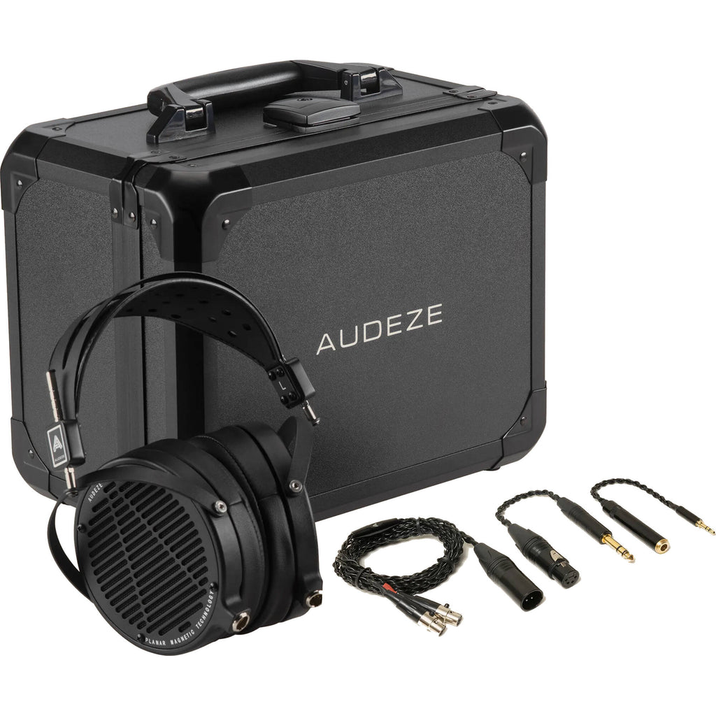 Audeze LCD-2 Classic leather-free studio headphones with open-back design and large ear cups, black finish, and adjustable headband.