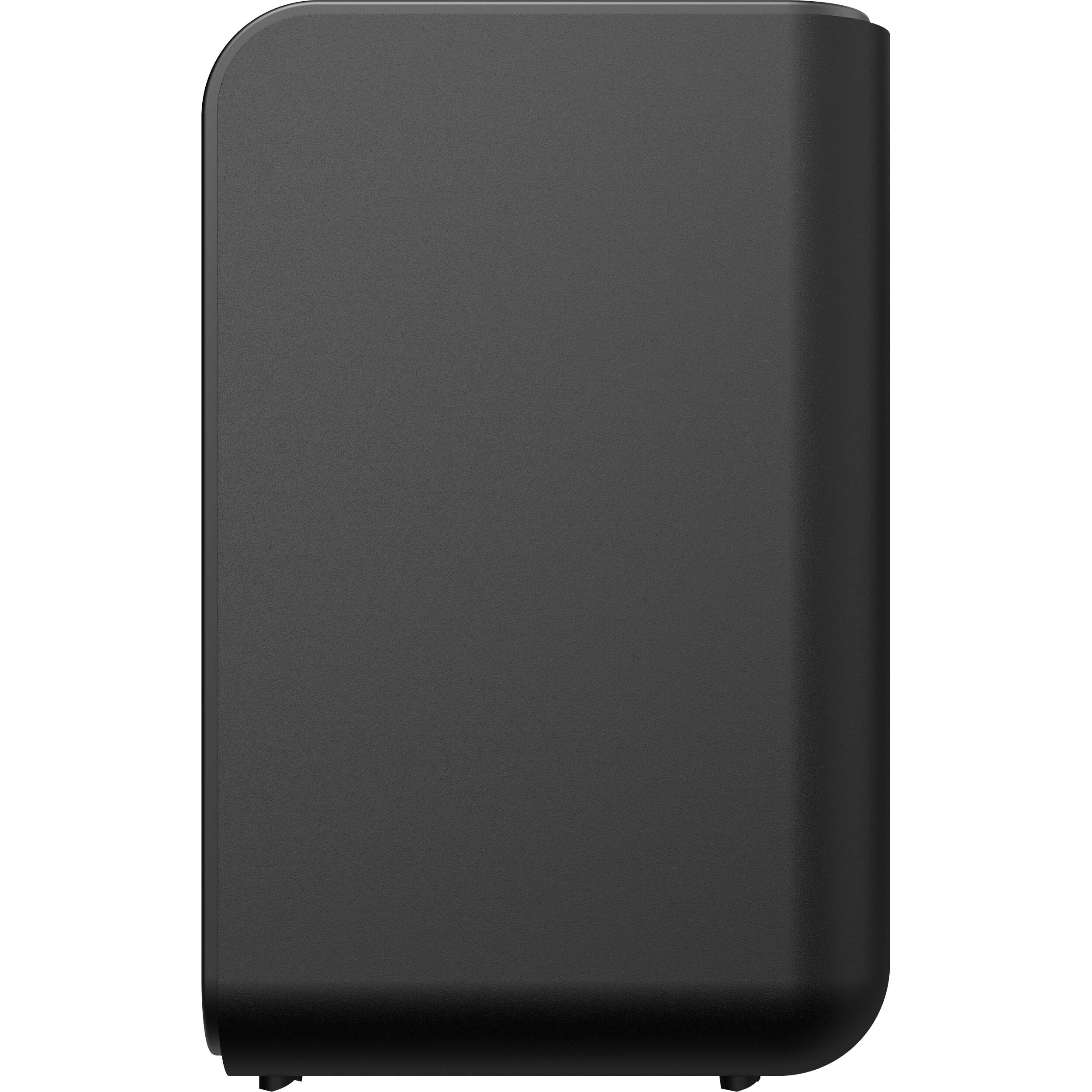 Klipsch Flexus SURR 100 soundbar and TV speakers setup with sleek black design and multiple speaker units.