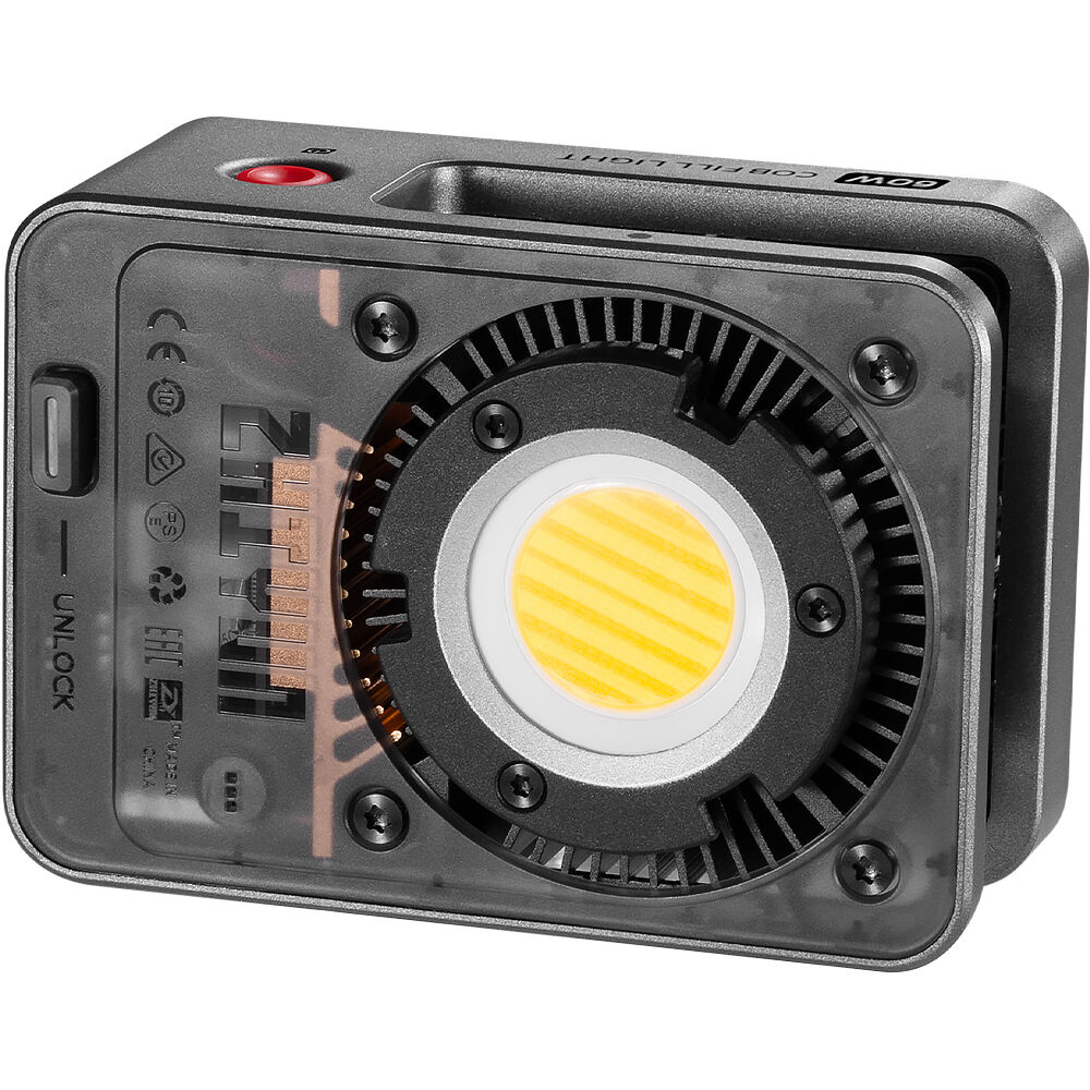 Zhiyun Molus X60 Bi-Color LED lights combo setup with adjustable panels and control interface for professional lighting.