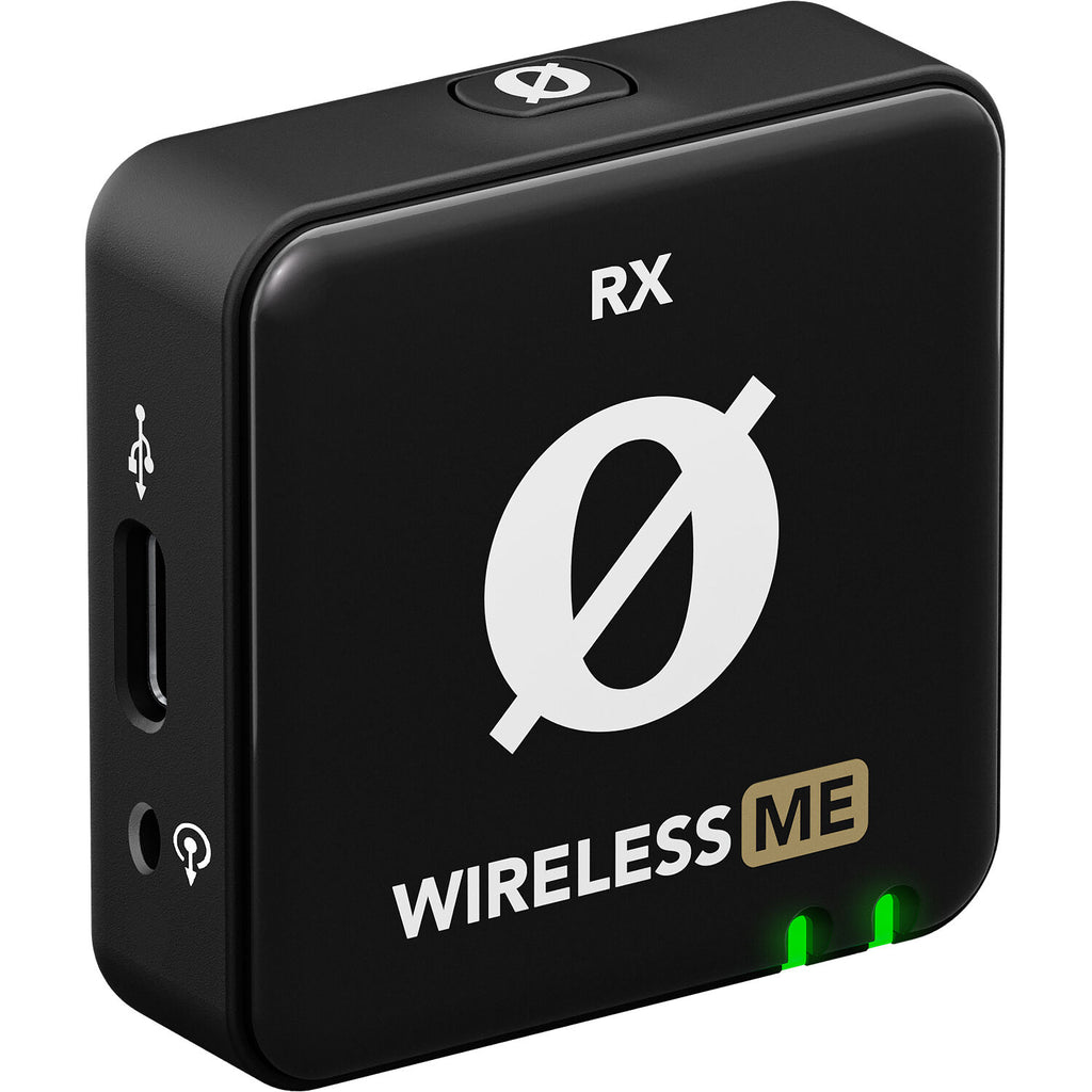 Rode Wireless ME Dual creator wireless microphone system in black with transmitter and receiver units on a plain background.
