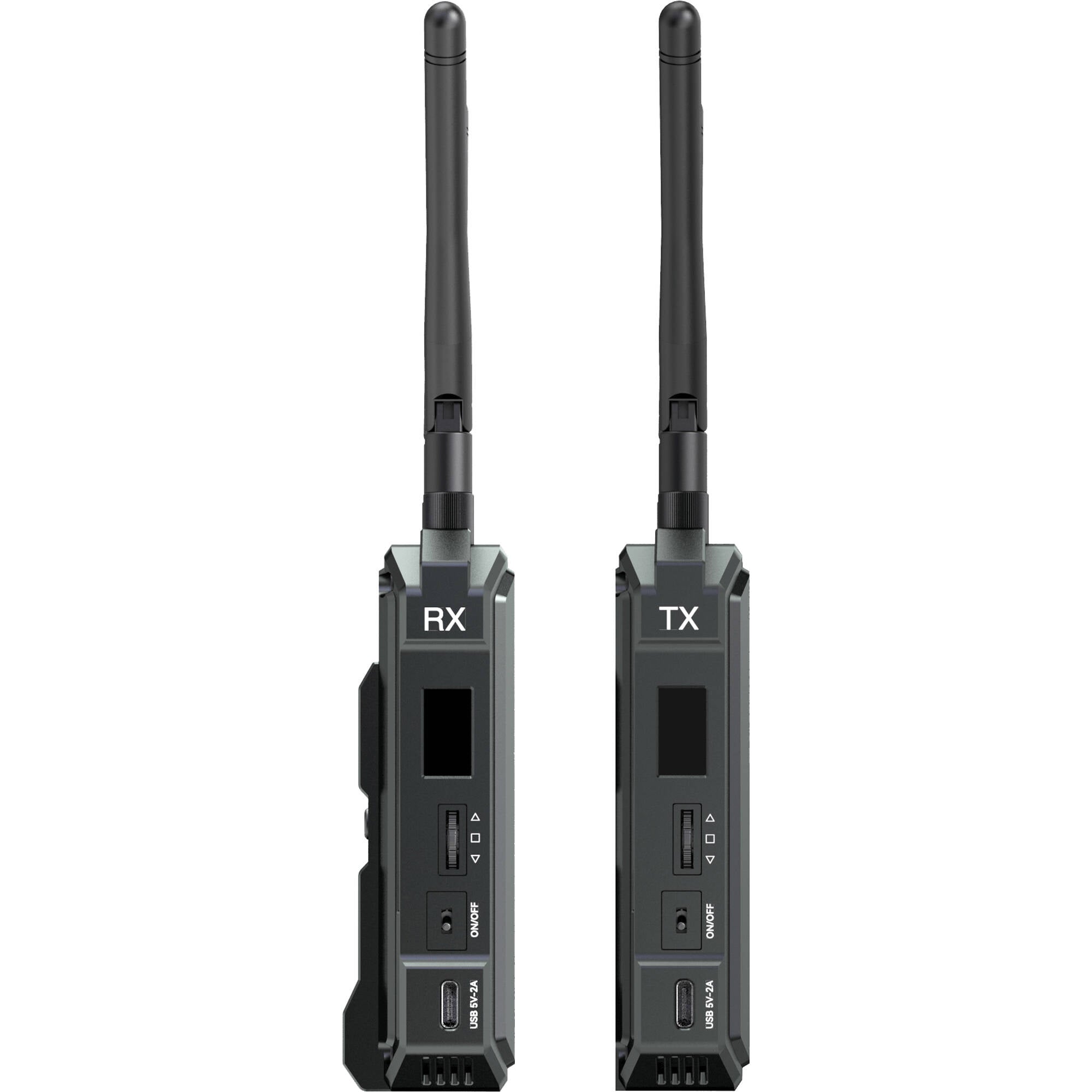 Hollyland Pyro H wireless video transmission system with compact transmitter and receiver units for professional video streaming.