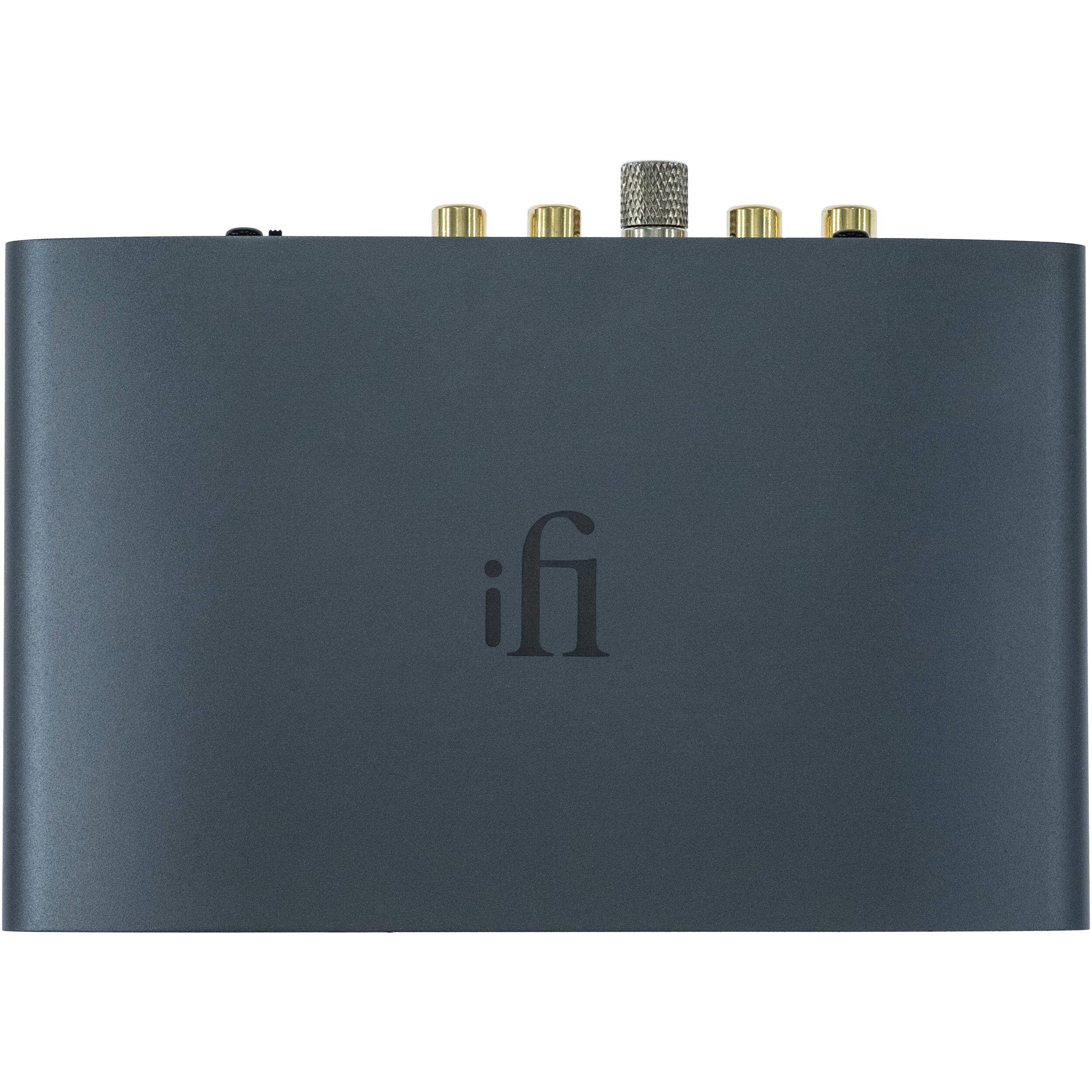 iFi Audio Zen Phono 3 phono preamp with compact design and connection ports, used for enhancing vinyl record sound quality.