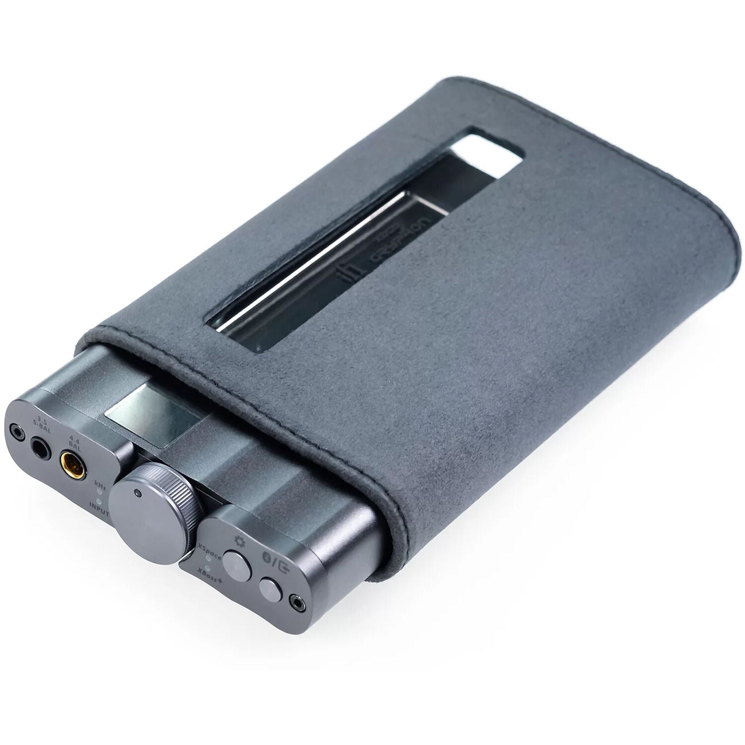 iFi Audio Gryphon case for hi-fi equipment, black protective bag with sturdy handle and zipper for secure storage.