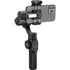 Zhiyun Smooth 5S AI Pro stabilizer and gimbal for smartphones, showing its sleek design and control features.