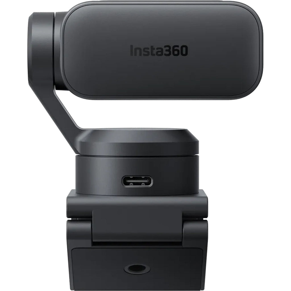Insta360 Link 2 Standard video conferencing camera with adjustable lens and built-in microphone for professional virtual meetings.