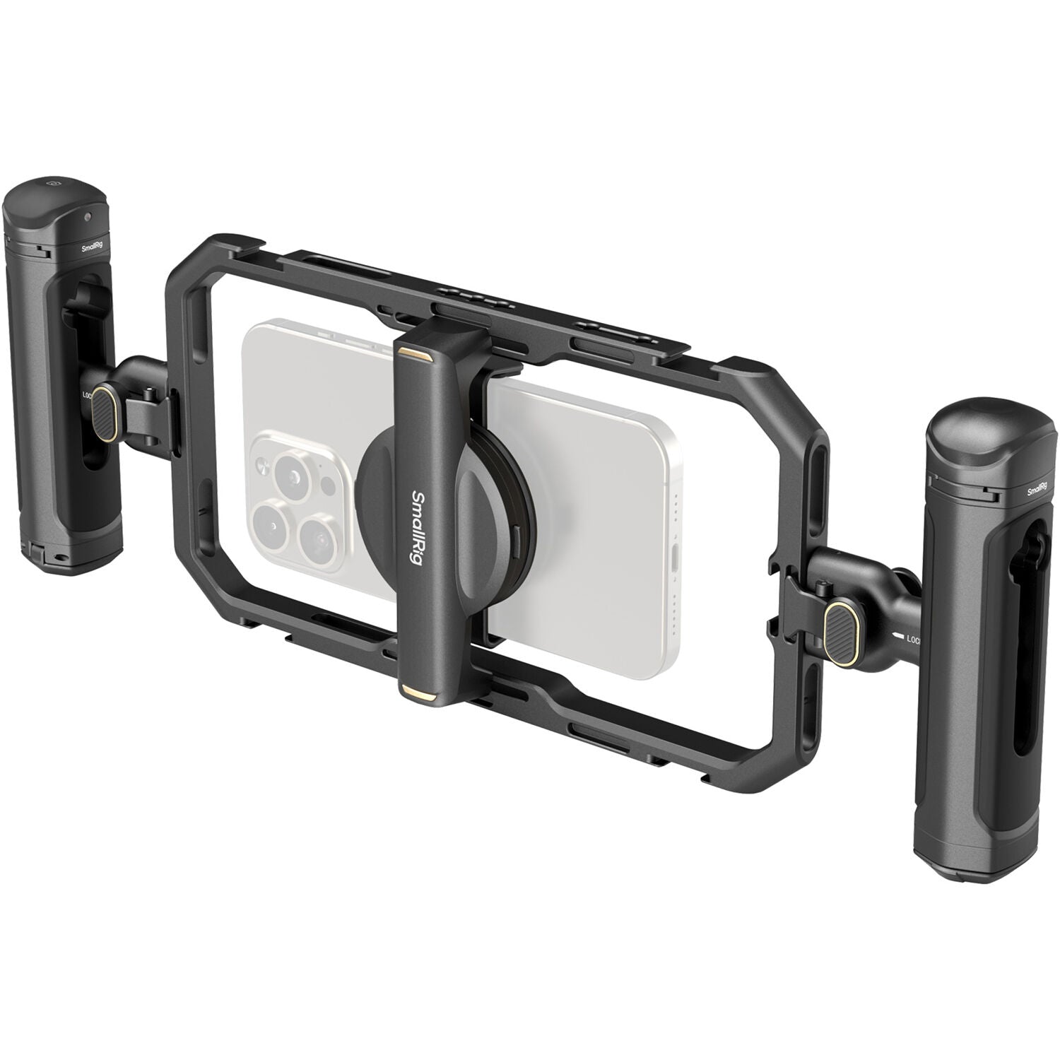 SmallRig All-in-One Video Kit for Smartphone Creators with tripod, rig, and support equipment in a compact setup.