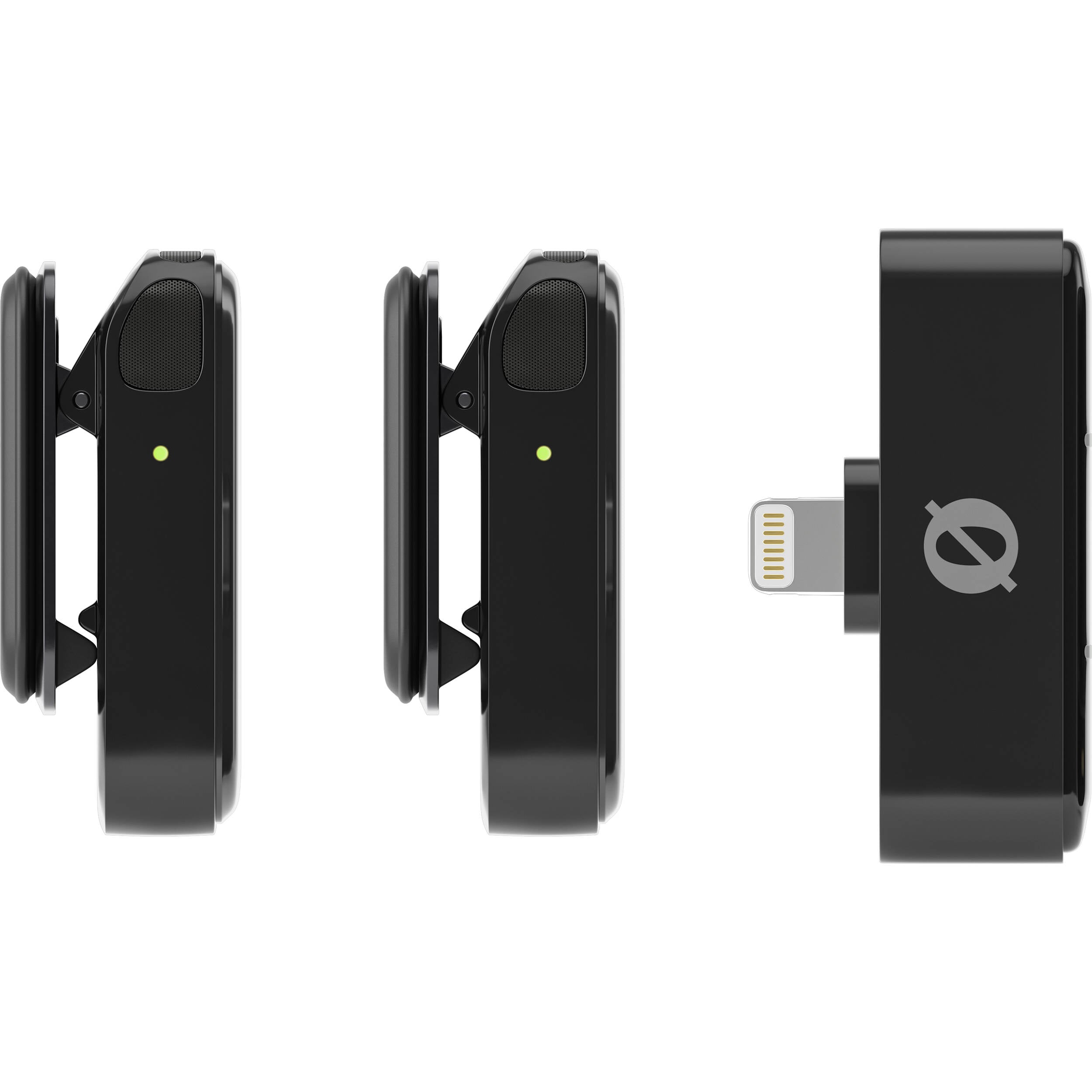 Rode Wireless Micro (Lightning) wireless microphone system with compact transmitter and receiver for clear audio recording