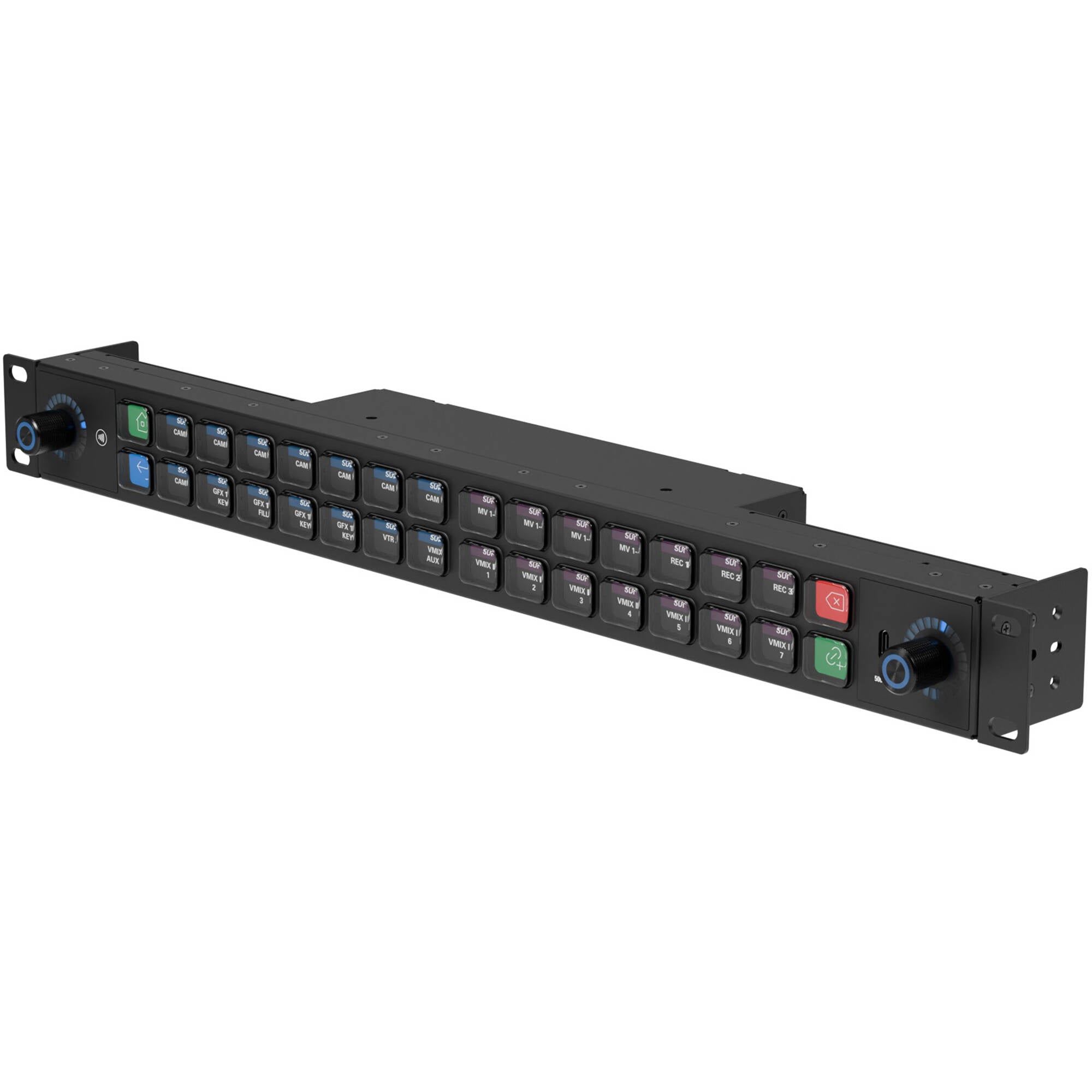 Elgato Stream Deck Studio video editing controller with customizable buttons and professional layout for content creators.