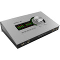Universal Audio Apollo x4 Gen 2 Essentials+ audio interface with multiple input/output ports and sleek design.