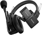 Saramonic WiTalk9 WT2S two-person wireless microphone system for video recording, featuring small transmitters and receiver.